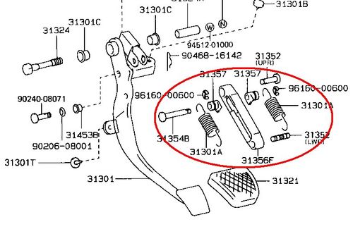 MKII JDM3vz FeEngineSwap TurboClutchPedal