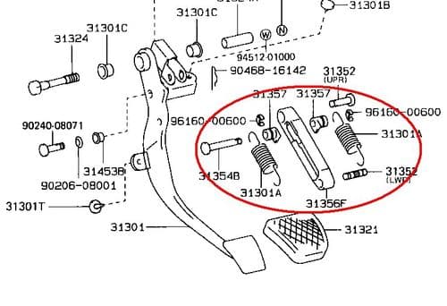 MKII JDM3vz FeEngineSwap TurboClutchPedal